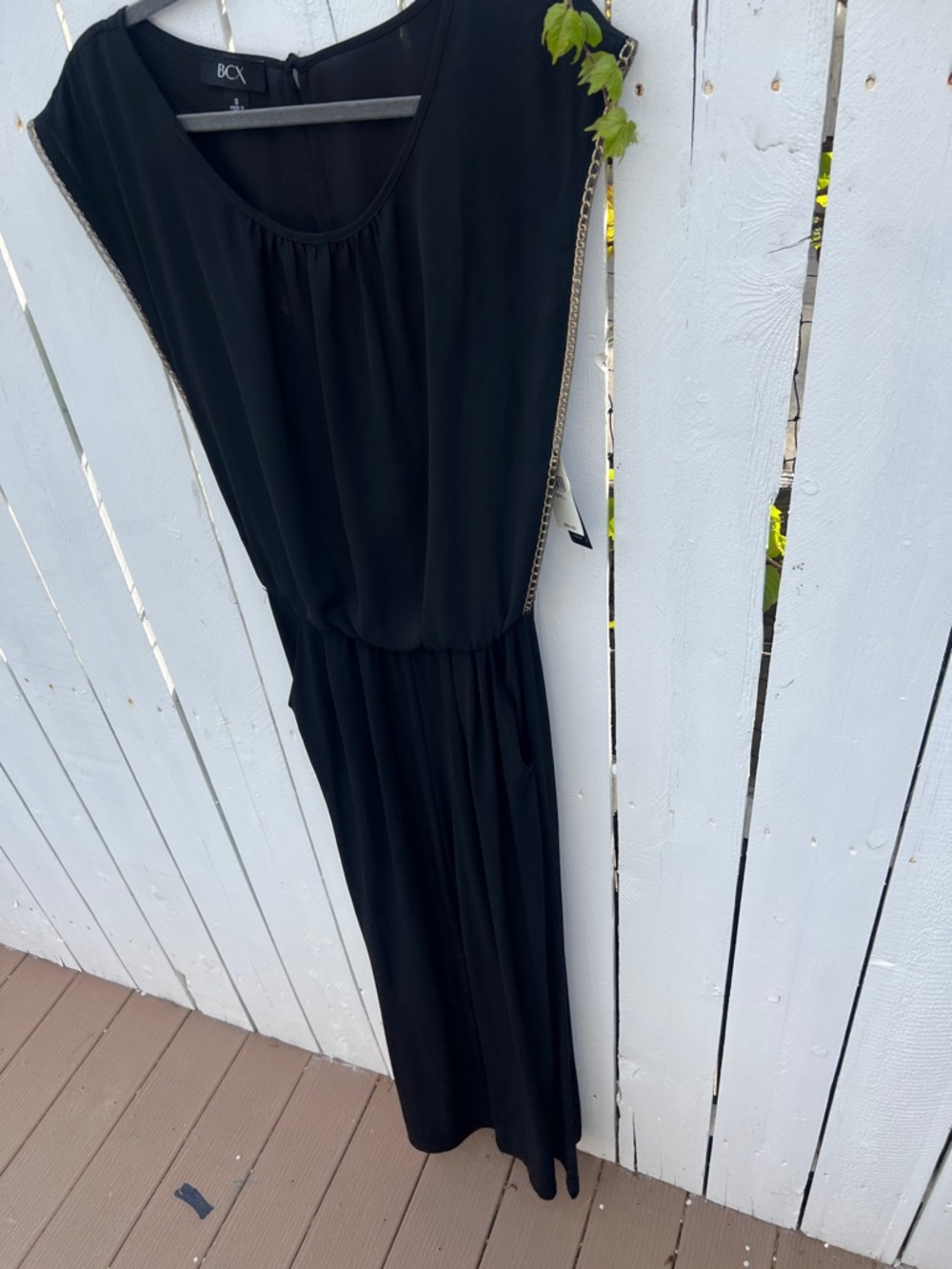 BCX Black Sleeveless Maxi one piece small